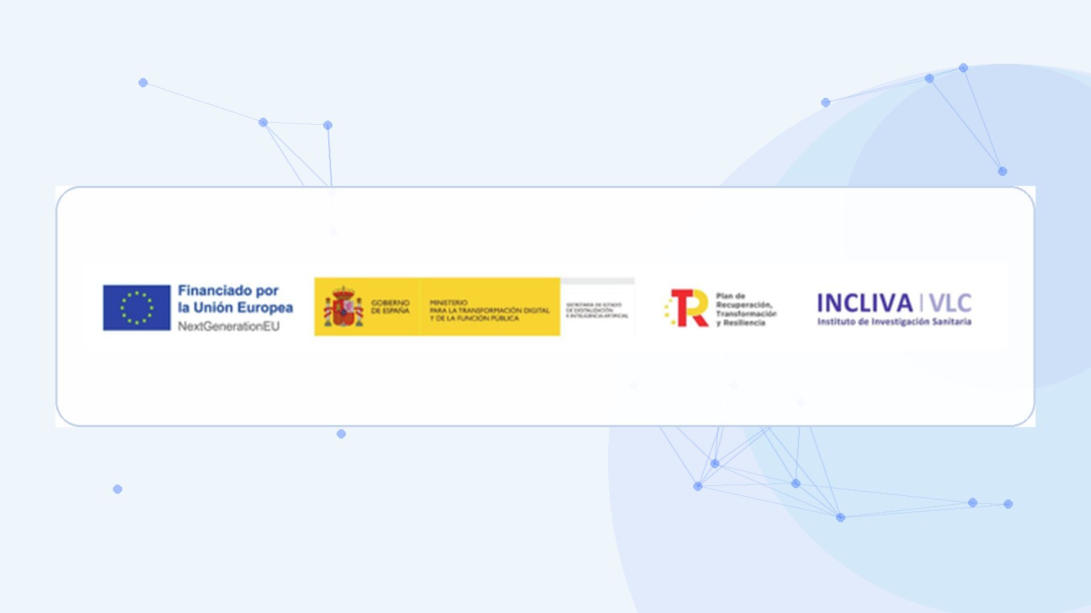 Identidad institucional y financiación de Integra Data Space de INCLIVA